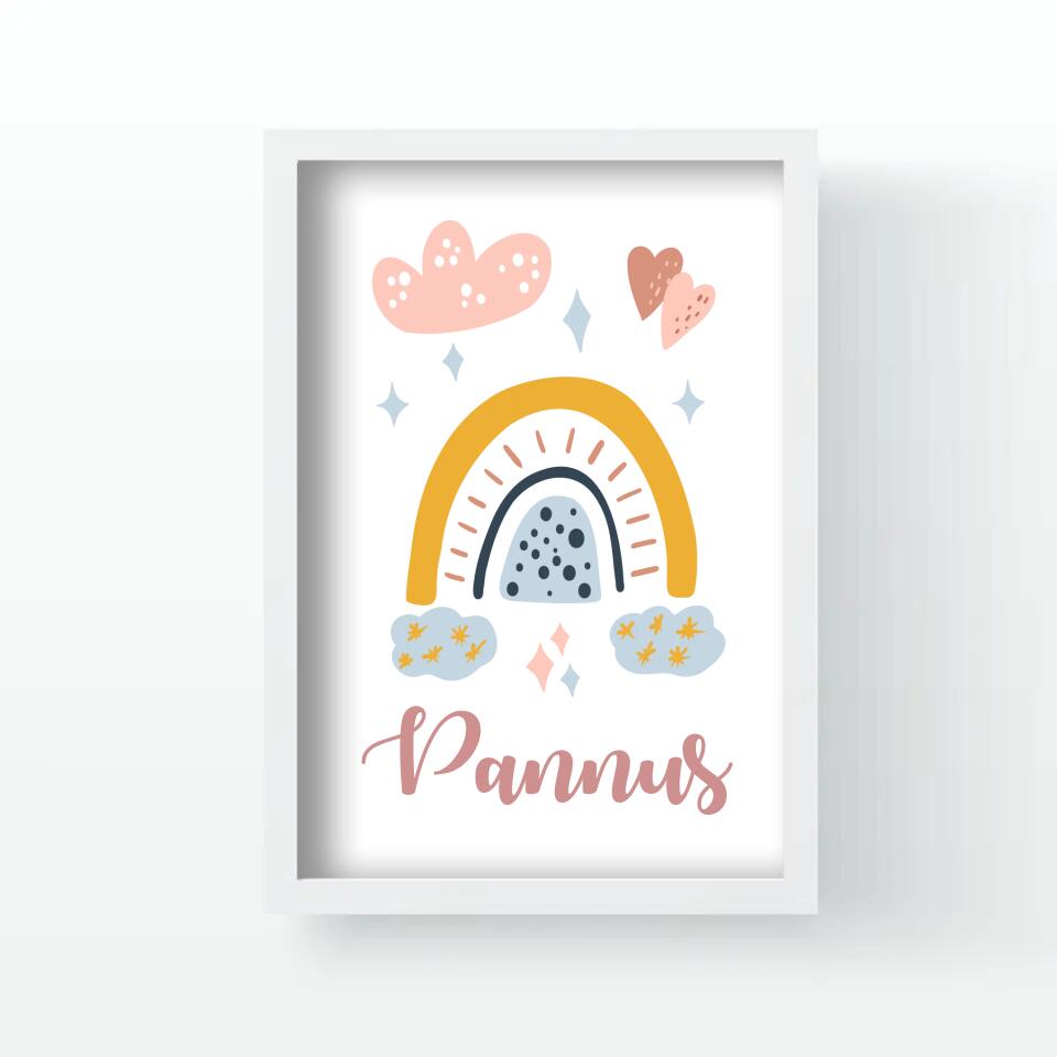 Szivárványos kép lányoknak névvel