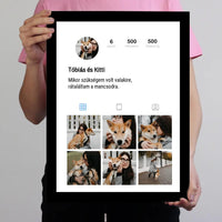 Instagram profil fotókollázs