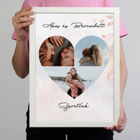 Szív montázs falikép