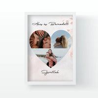 Szív montázs falikép