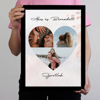 Szív montázs falikép