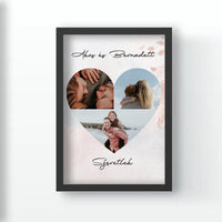 Szív montázs falikép