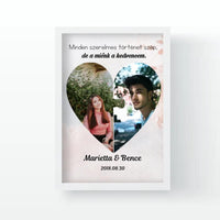 Szív puzzle falikép