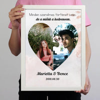 Szív puzzle falikép