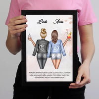 Egyedi legjobb barátnős falikép