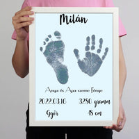 Baba kéz- és láblenyomatos falikép