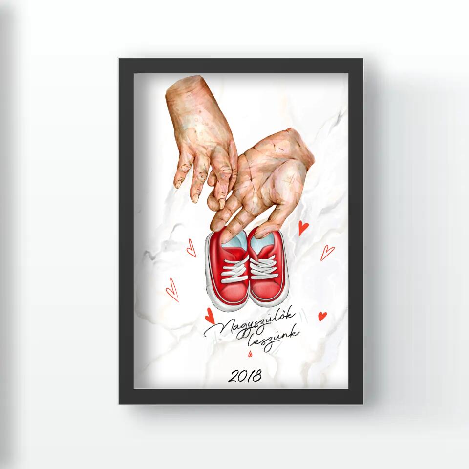 Nagyszülők leszünk falikép