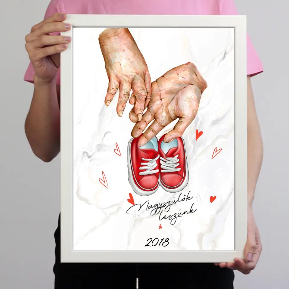 Nagyszülők leszünk falikép