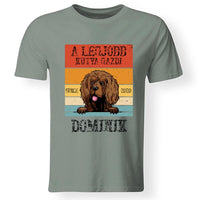 A legjobb kutyagazdi egyedi férfi póló