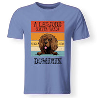 A legjobb kutyagazdi egyedi férfi póló