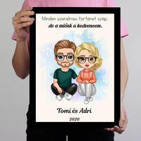 Cukifejű páros falikép