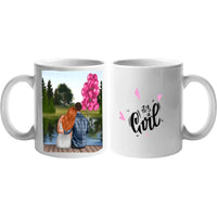 Páros bababejelentő bögre