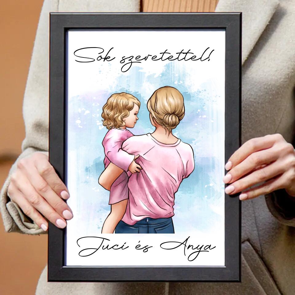 Falikép anyával és babával