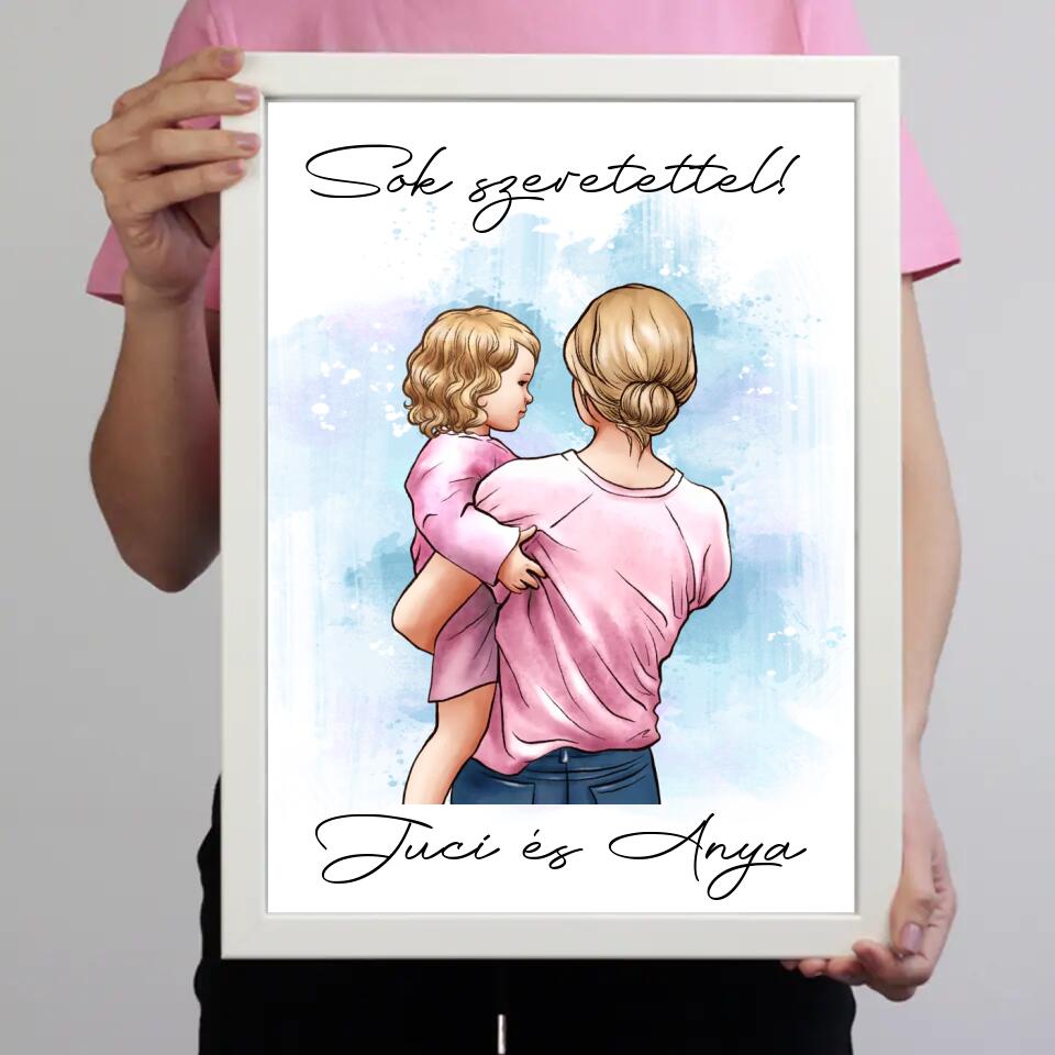 Falikép anyával és babával