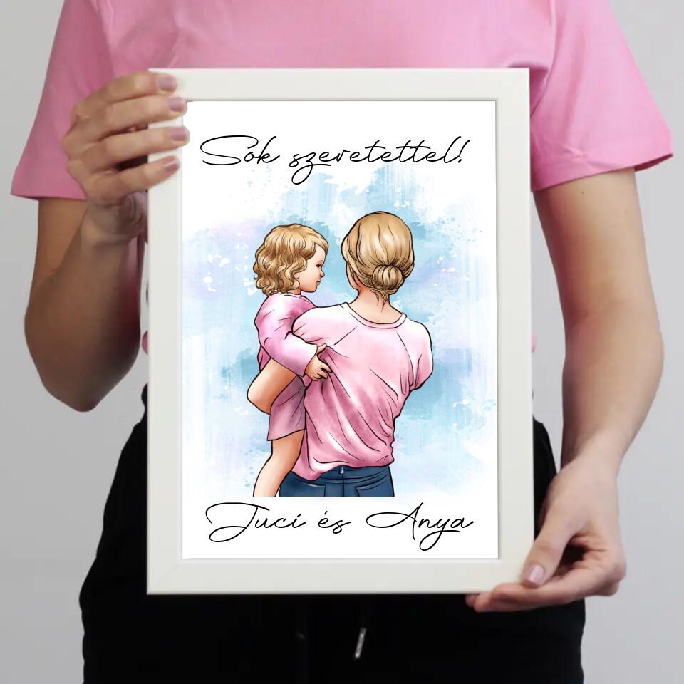 Falikép anyával és babával