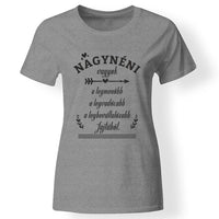 Nagynéni vagyok női póló szürke