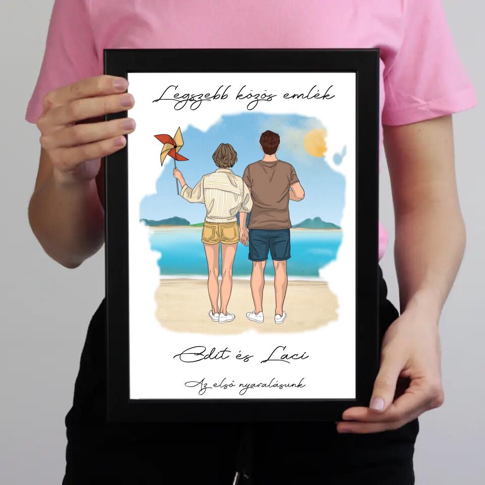 Páros tengerparti falikép