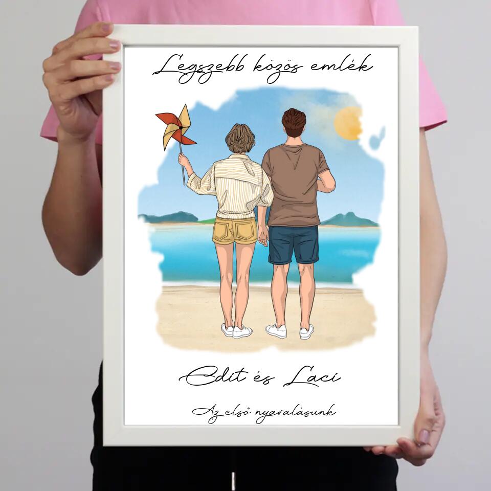 Páros tengerparti falikép