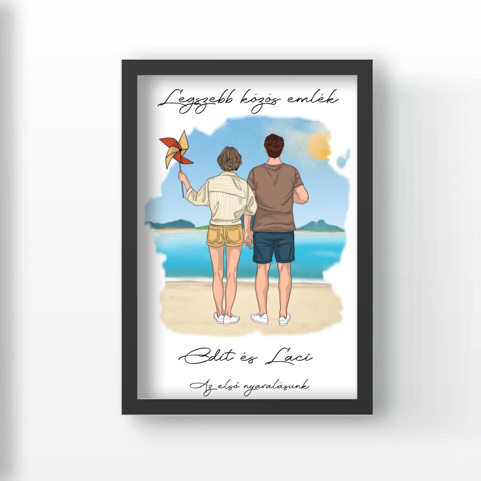 Páros tengerparti falikép