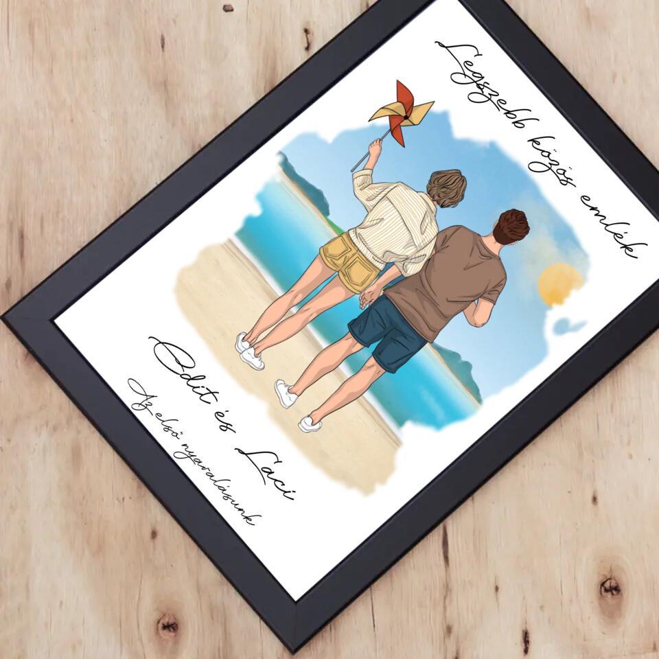 Páros tengerparti falikép