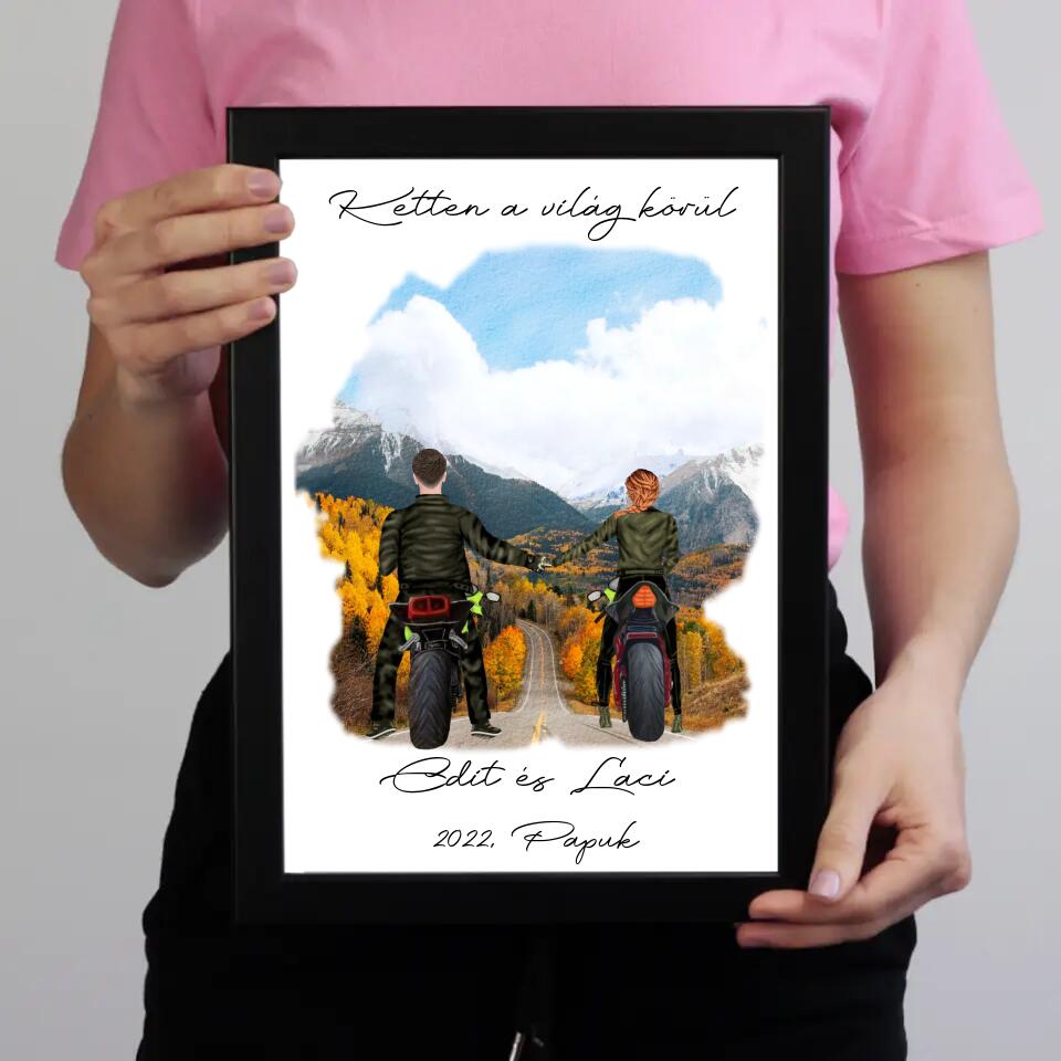 Páros motoros falikép