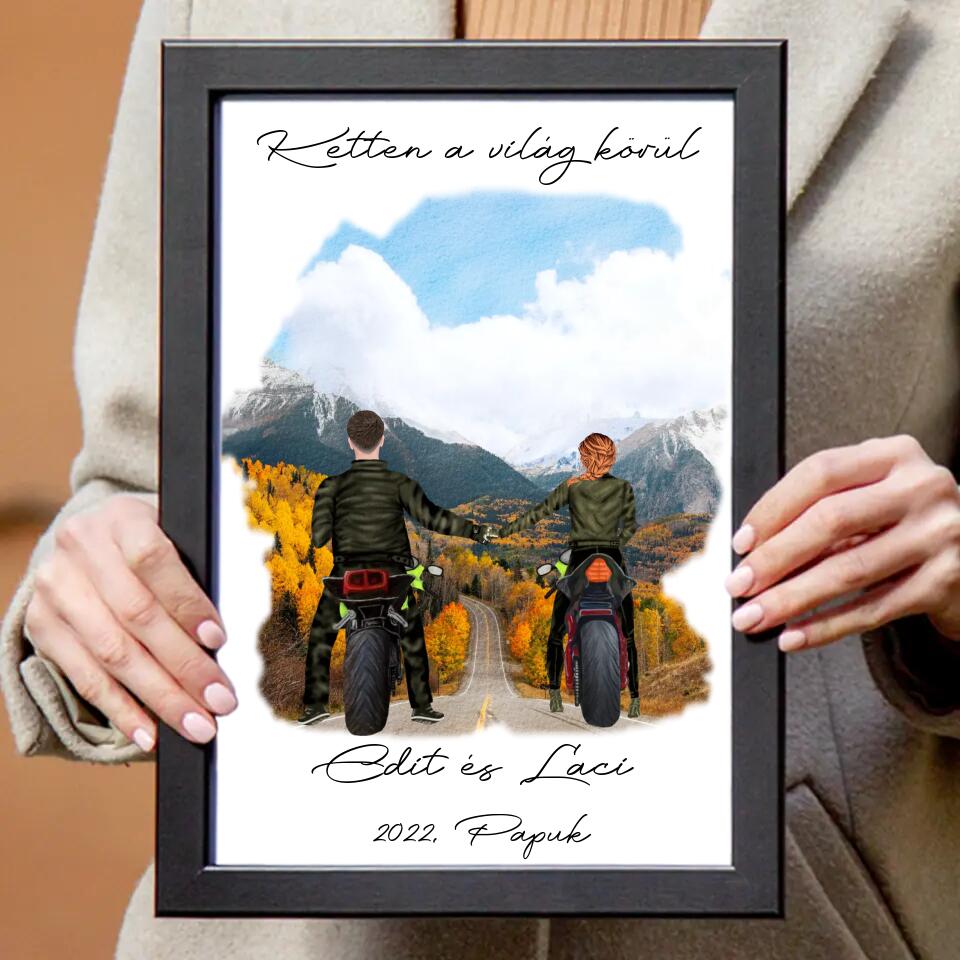 Páros motoros falikép