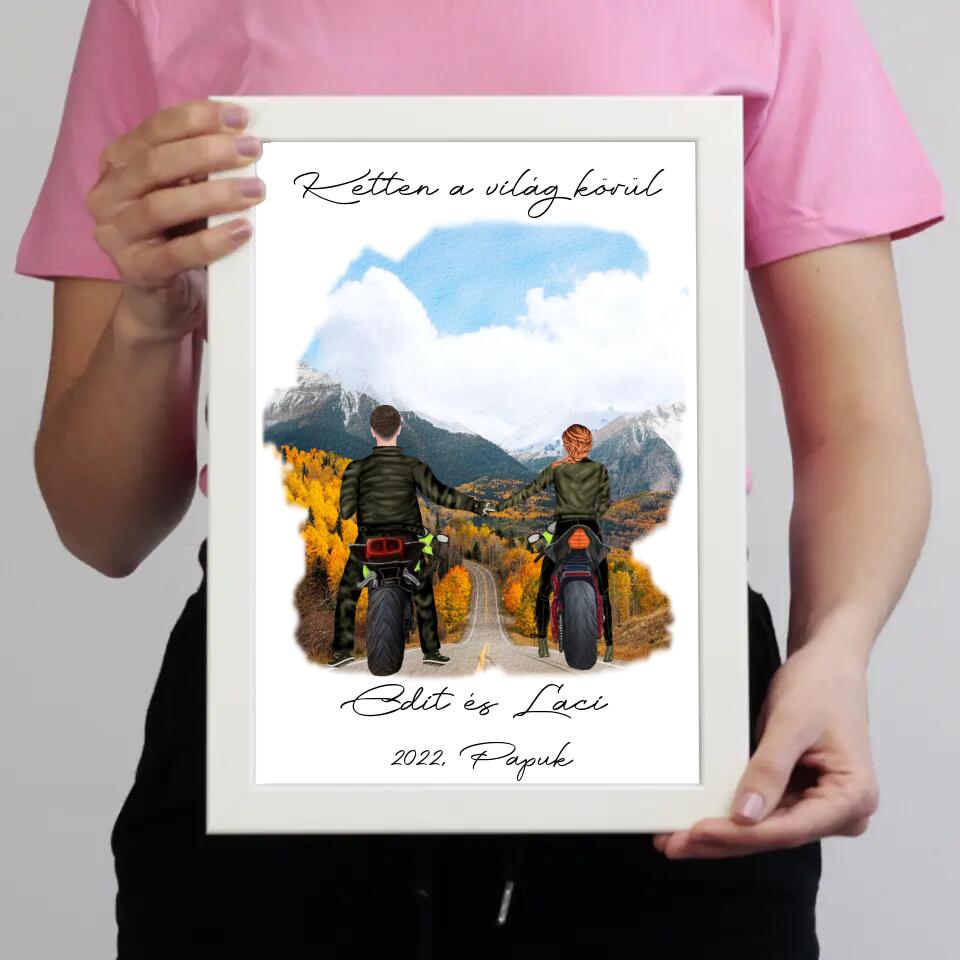 Páros motoros falikép