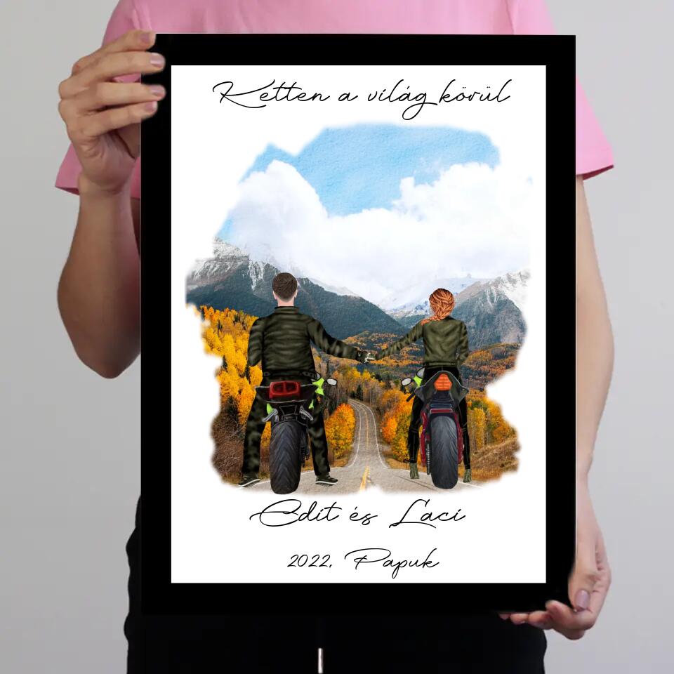 Páros motoros falikép