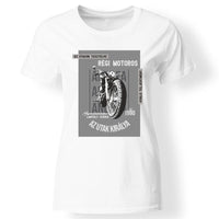 Az utak királya motoros női póló fehér