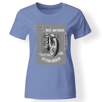 Az utak királya motoros női póló kék