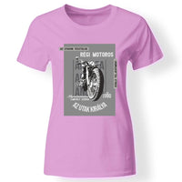 Az utak királya motoros női póló rózsaszín