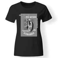 Az utak királya motoros női póló fekete