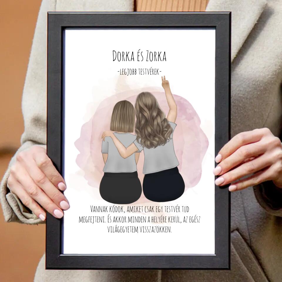 Legjobb barátnős falikép 2-3-4-5 fővel