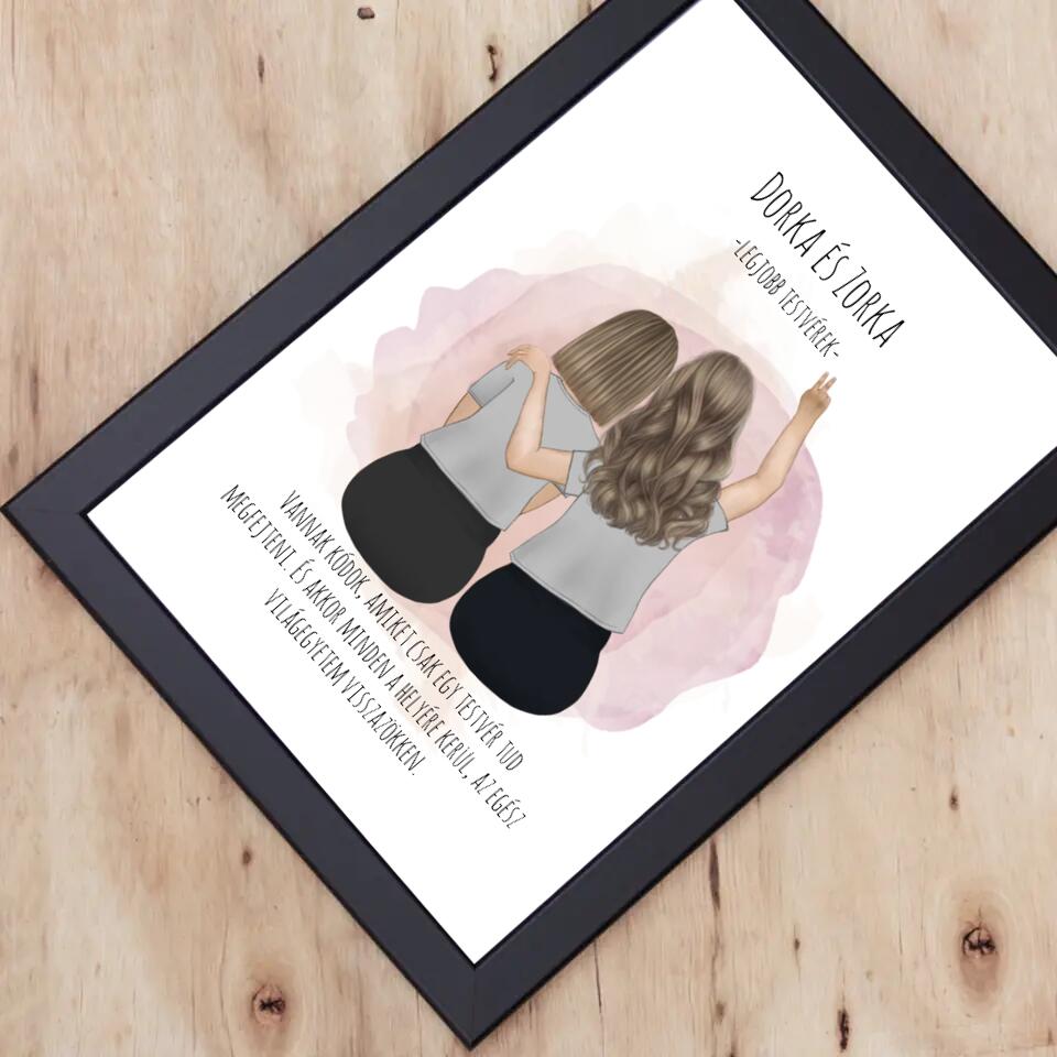 Legjobb barátnős falikép 2-3-4-5 fővel