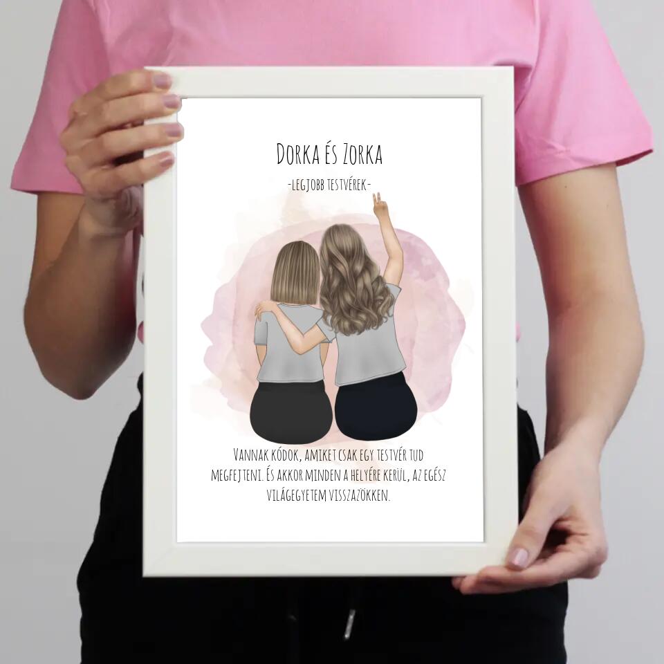 Legjobb barátnős falikép 2-3-4-5 fővel