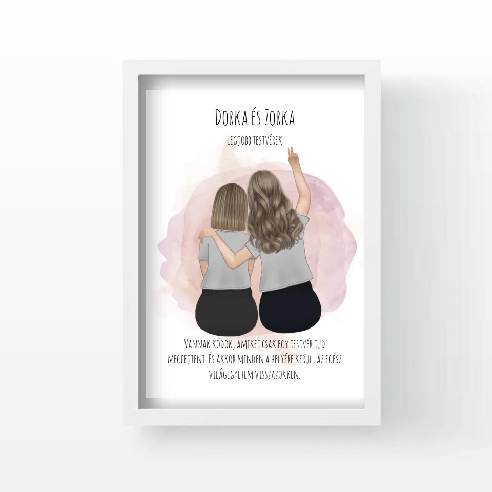 Legjobb barátnős falikép 2-3-4-5 fővel