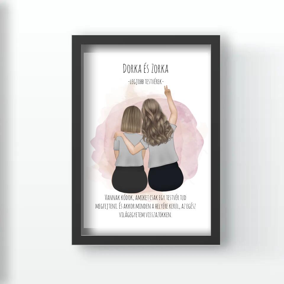 Legjobb barátnős falikép 2-3-4-5 fővel