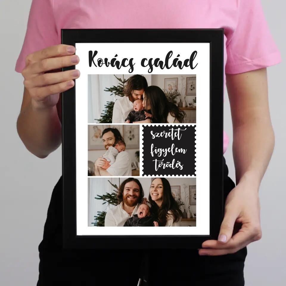Családi kollázskép