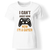 Vicces gamer női póló fehér