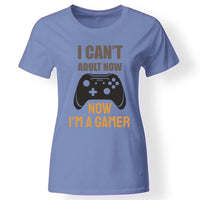 Vicces gamer női póló kék