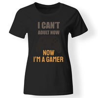 Vicces gamer női póló fekete