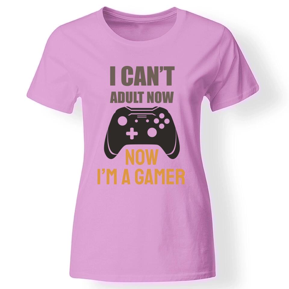 Vicces gamer női póló rózsaszín