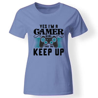 Gamer girl női póló kék