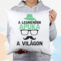 Apák napi választható feliratos párna