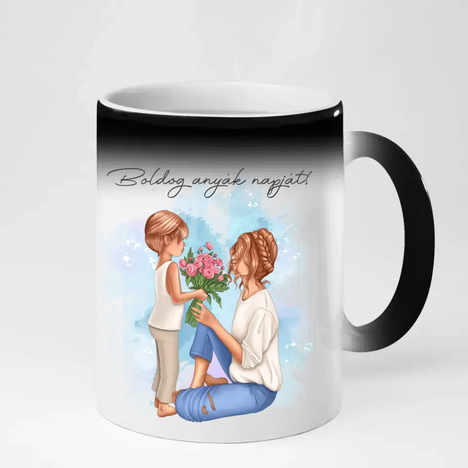 Anyák napi bögre egy gyerekkel