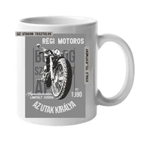 Az utak királya motoros ajándék bögre