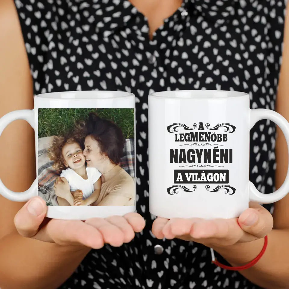 Egyedi bögre nagynéniknek