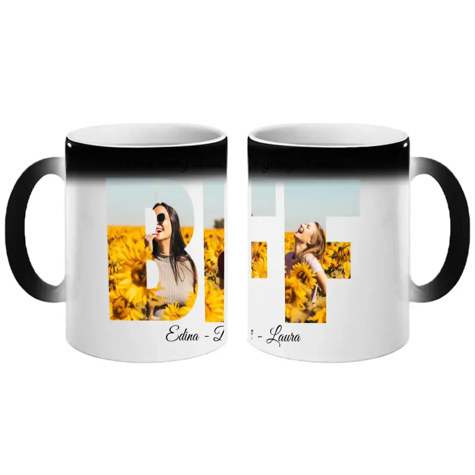 BFF feliratú egyedi képes bögre