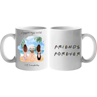 3 barátnő a tengerparton bögre