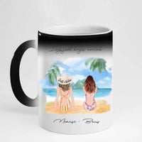 Barátnők a tengerparton bögre